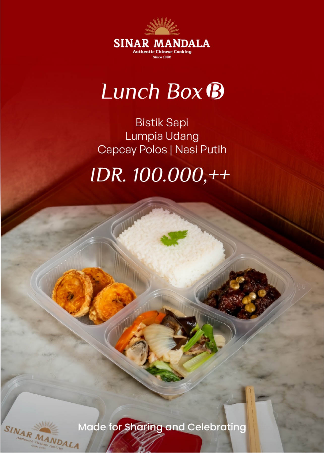 Lunch box paket B Sinar Mandala