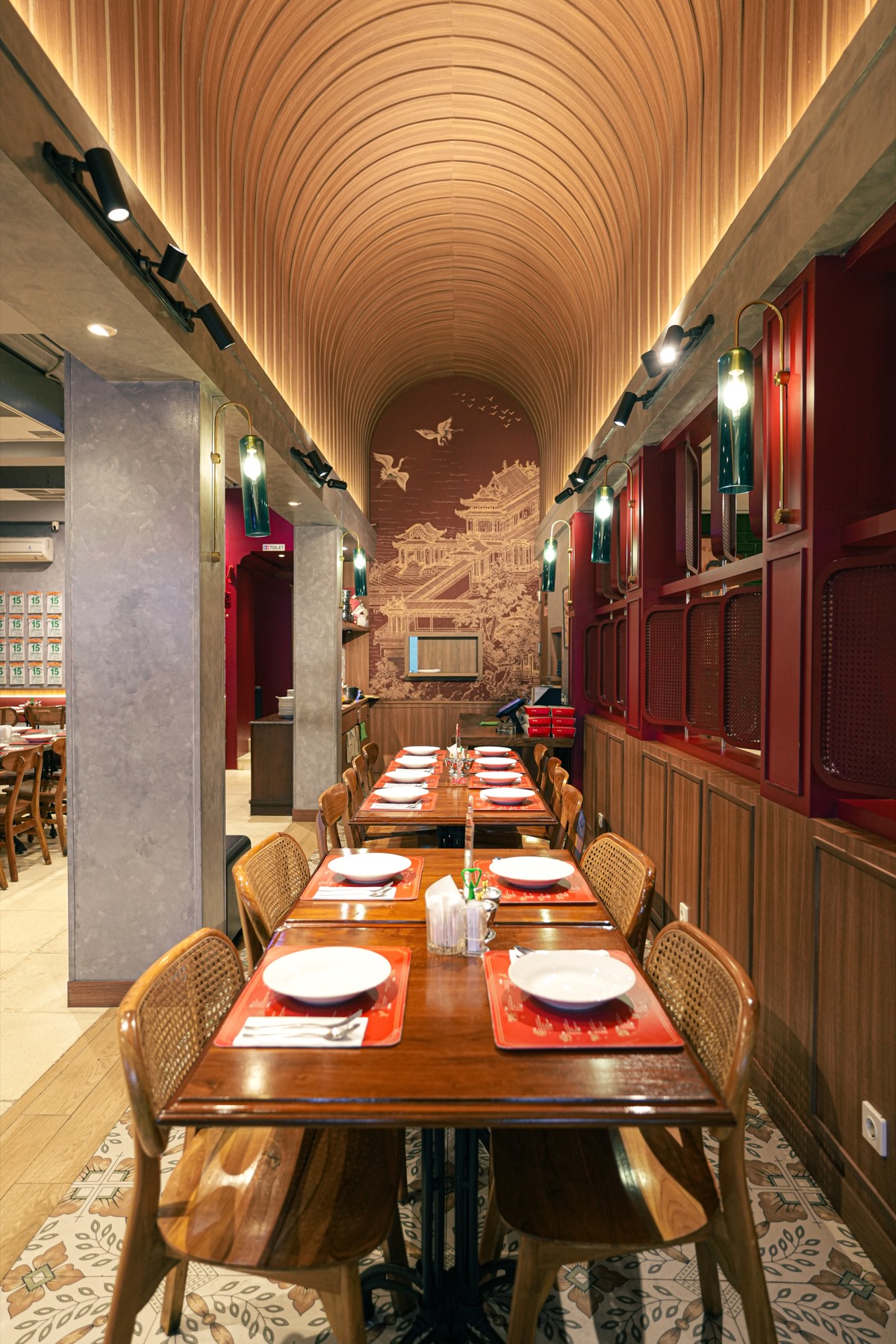 Ceiling arch dan seating area Sinar Mandala